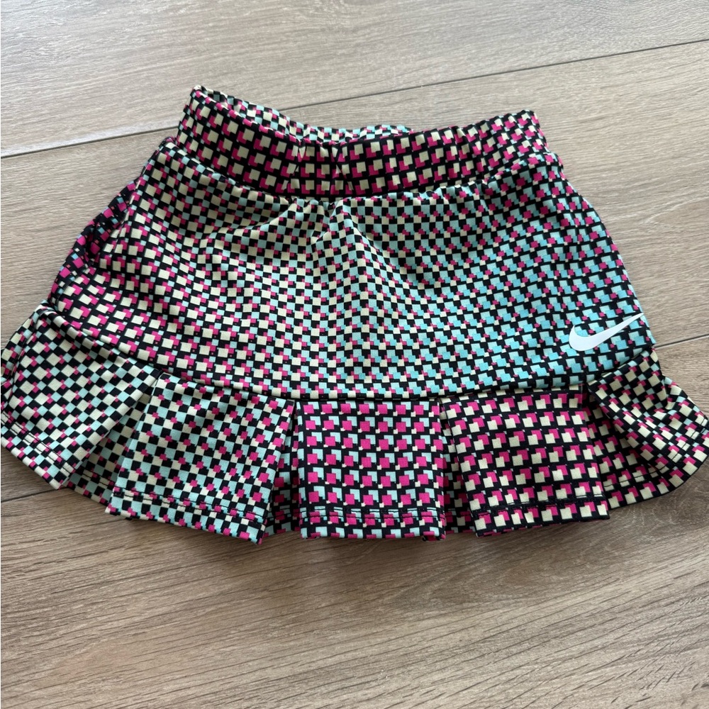 Nike Kids' Checkered Skort - Pink, Blue, Black